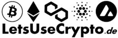 let's use crypto ! logo